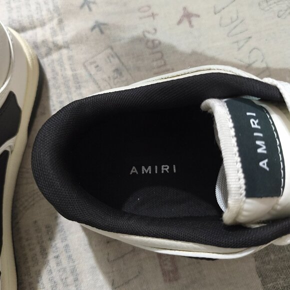 Amiri Signature Sneaker With Skel Leather Applique And Perforated Detailing - Picture 6 of 8